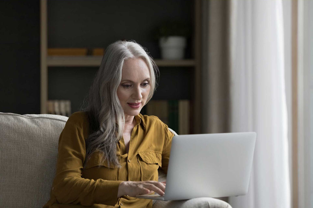 Individual using an online treatment locator to find affordable rehab options