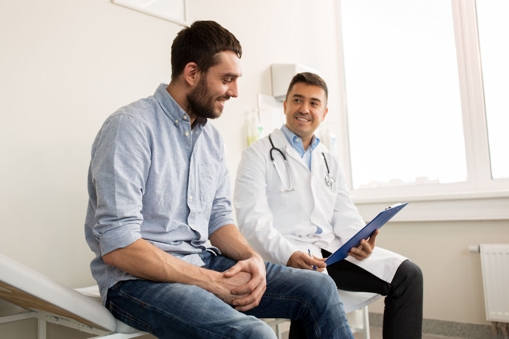 healthcare provider explaining how trazodone affects mood and sleep